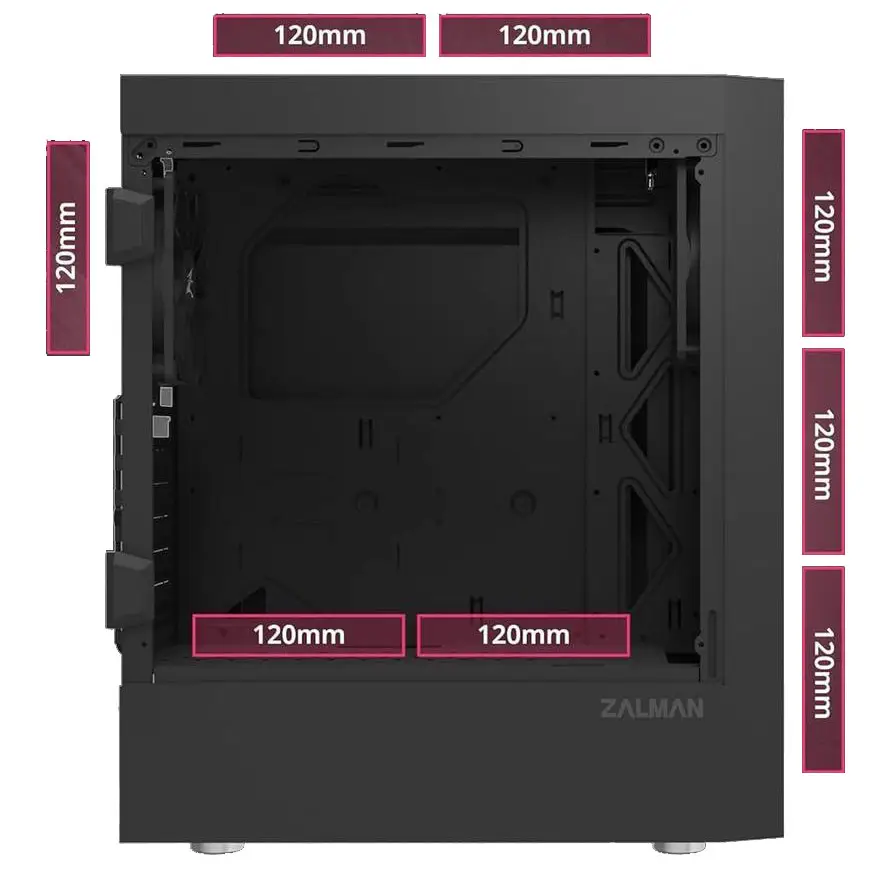 Chasis Gaming ZALMAN T7 + 2 fanes y tapa de acrílico's photo #2
